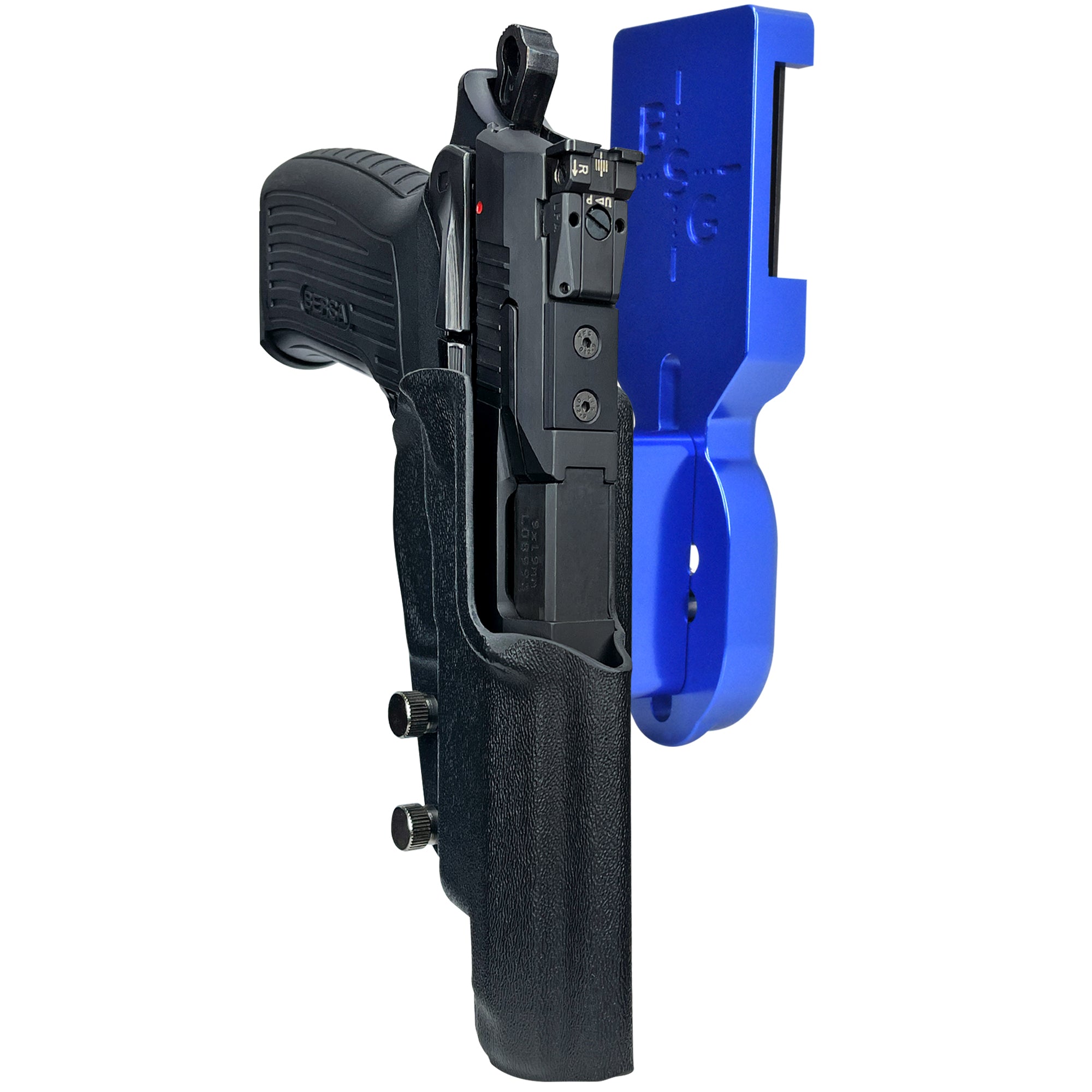 Bersa TPR9 XT Pro Heavy Duty Competition Holster in Blue / Black