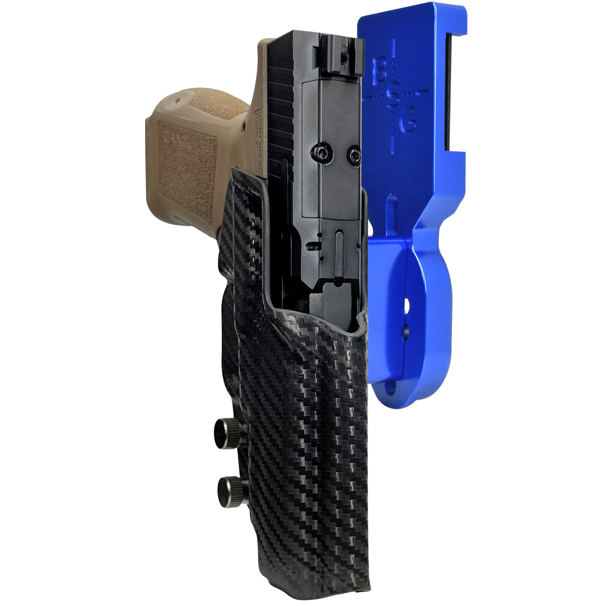 Canik METE MC9LS Pro Heavy Duty Competition Holster in Blue / Carbon Fiber