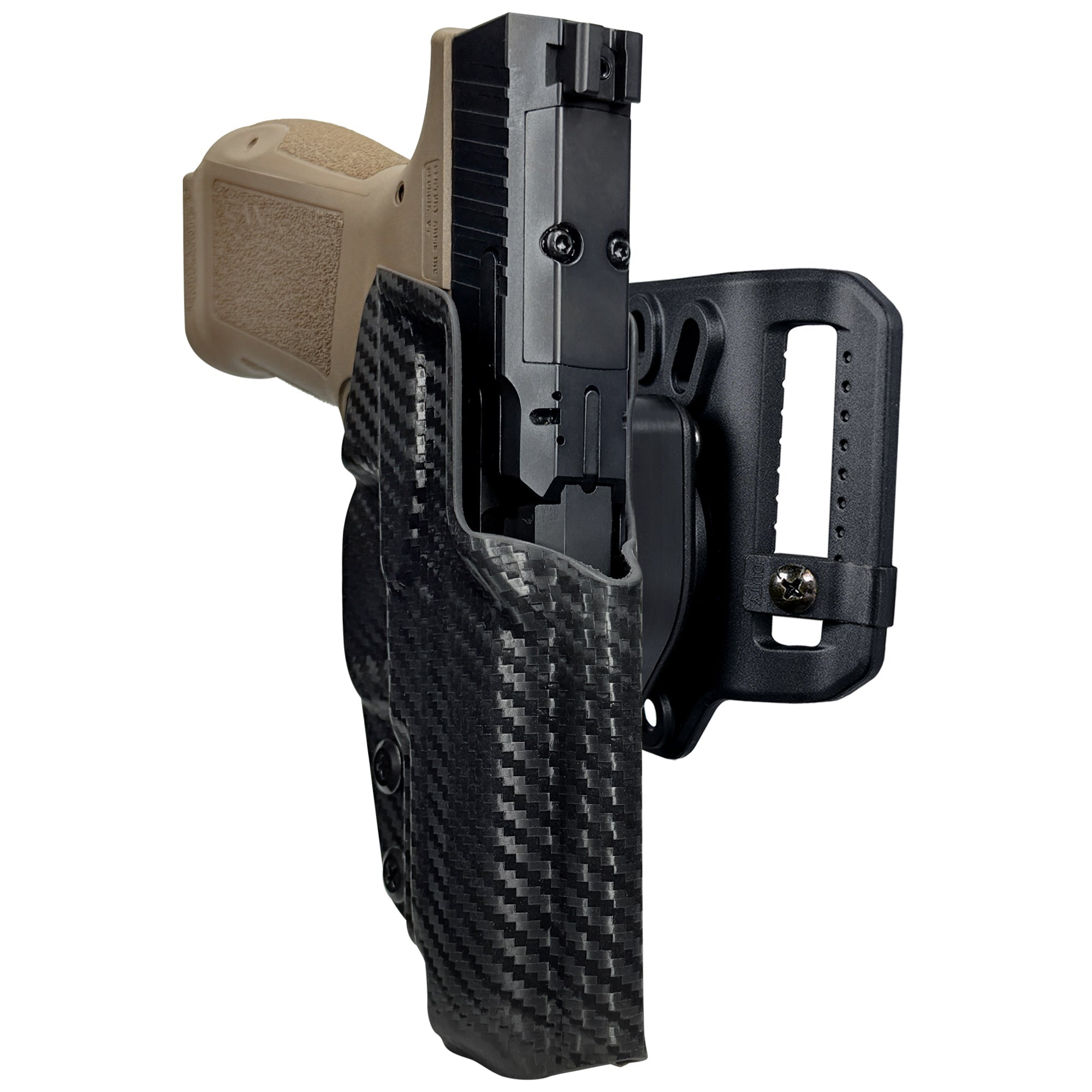 Canik METE MC9LS Quick Release Belt Loop Holster in Carbon Fiber