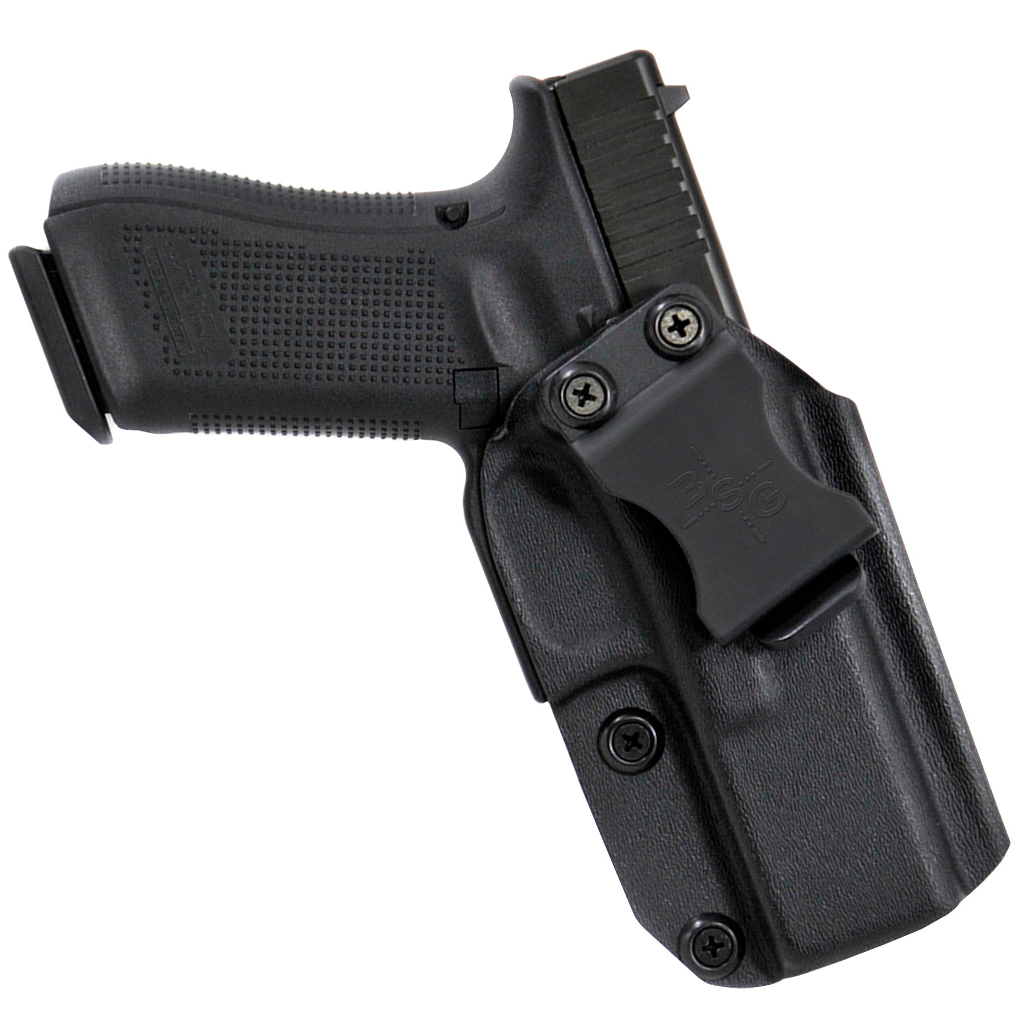 Glock 17 22 31 Gen 4 Inside the Waistband Holster in Black - Front