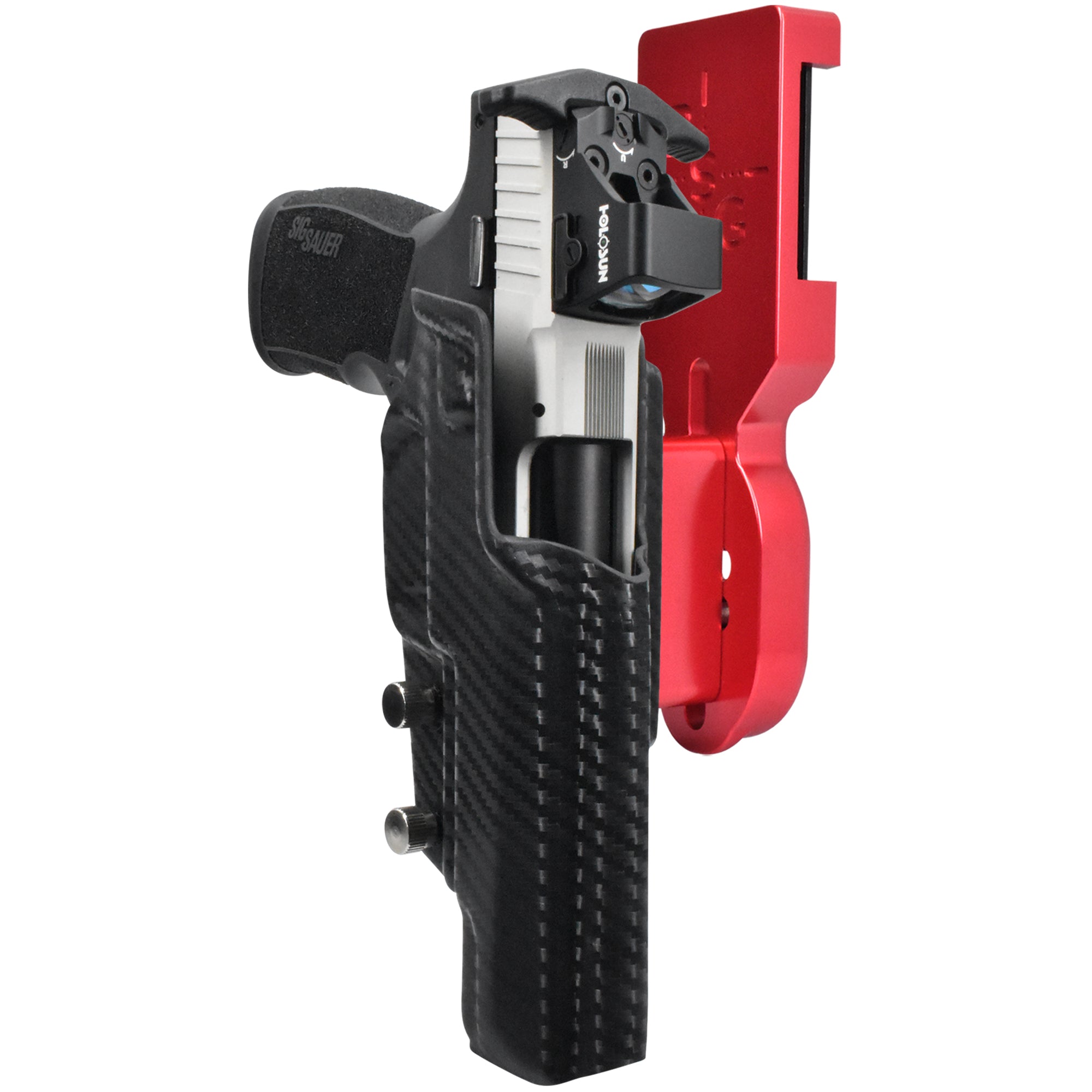 Sig Sauer P322-COMP Pro Heavy Duty Competition Holster in Red / Carbon Fiber