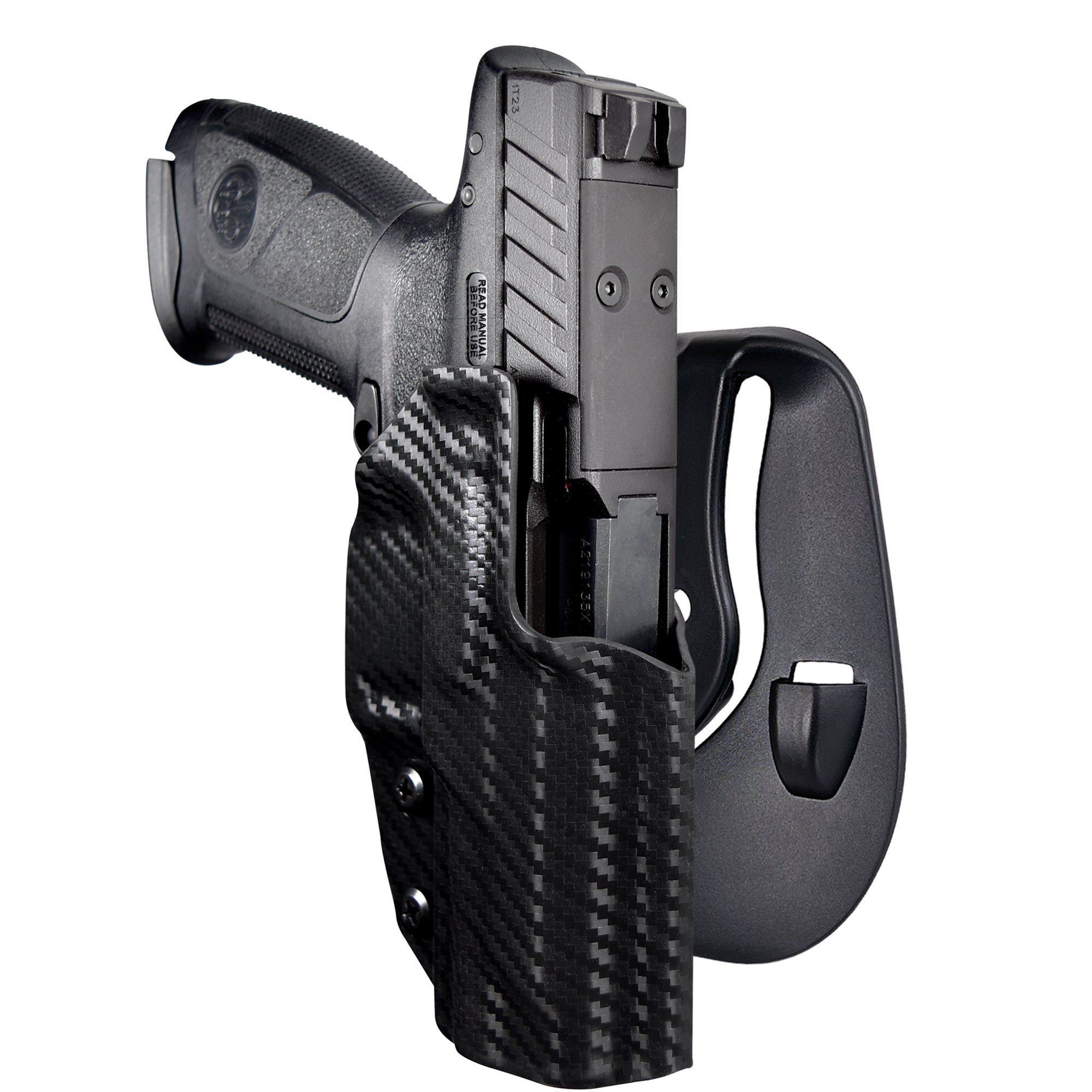 Beretta APX A1 Full Size OWB Paddle Holster in Carbon Fiber