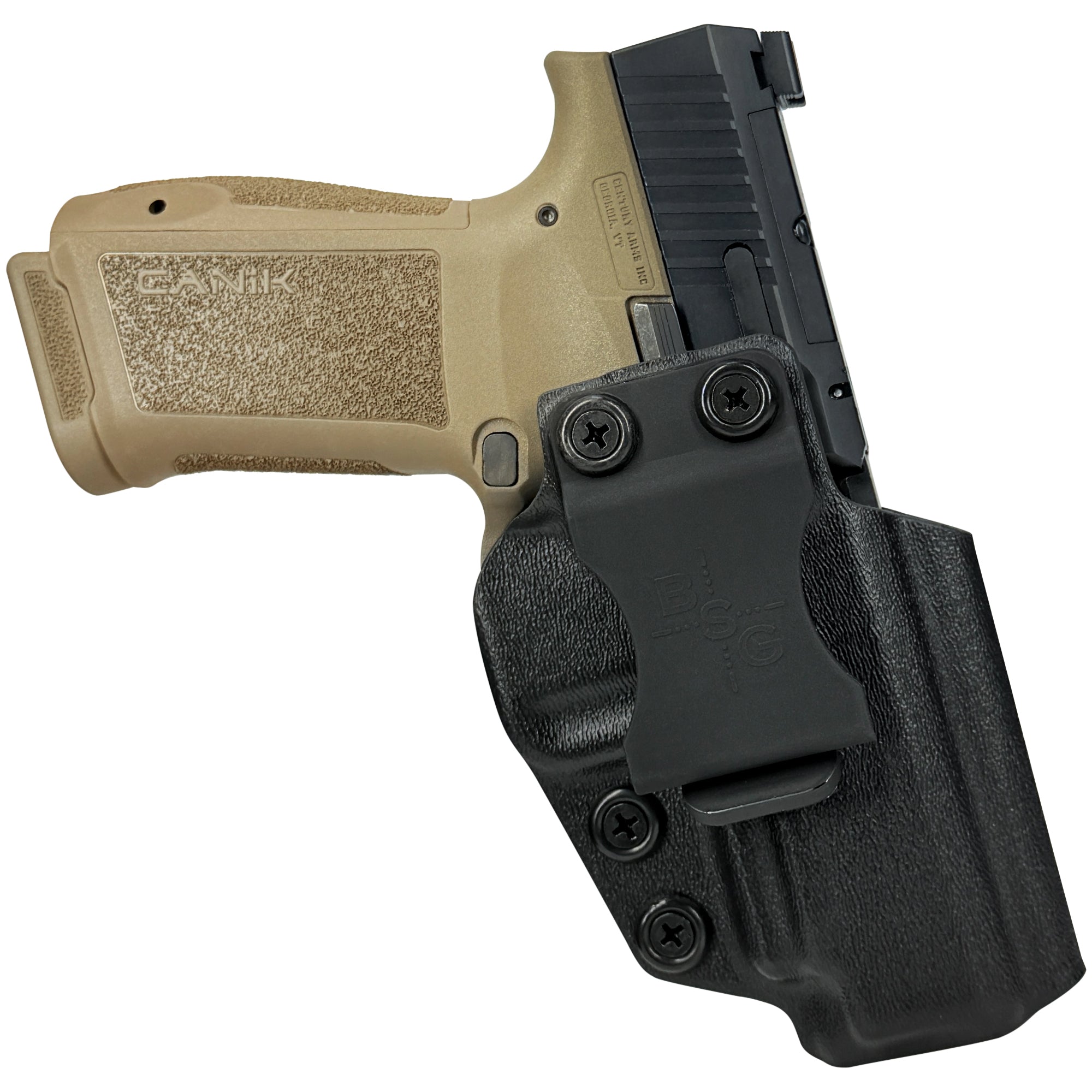 Canik METE MC9LS Inside the Waistband Holster in Black - Front