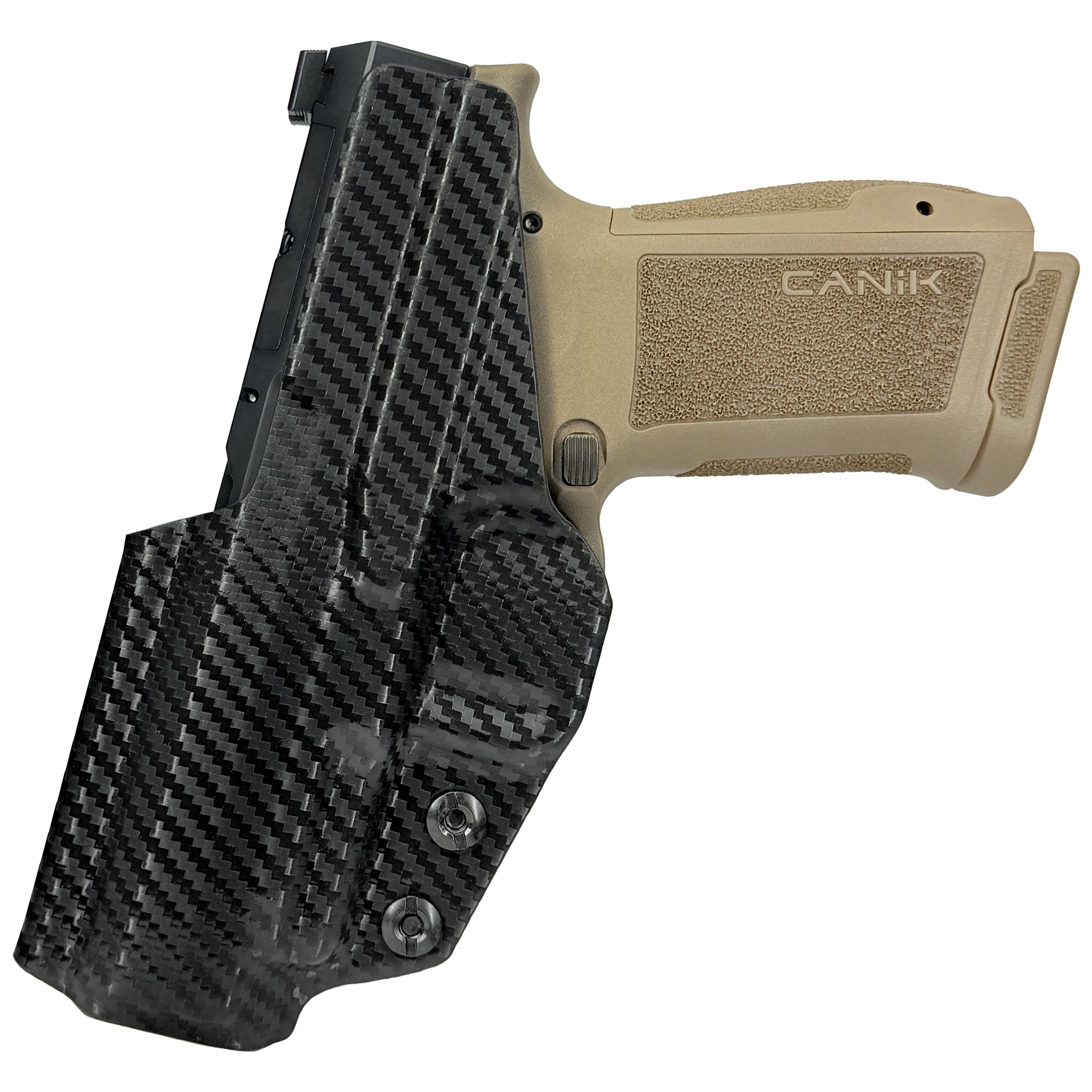 Canik METE MC9LS Inside the Waistband Holster in Carbon Fiber - Rear