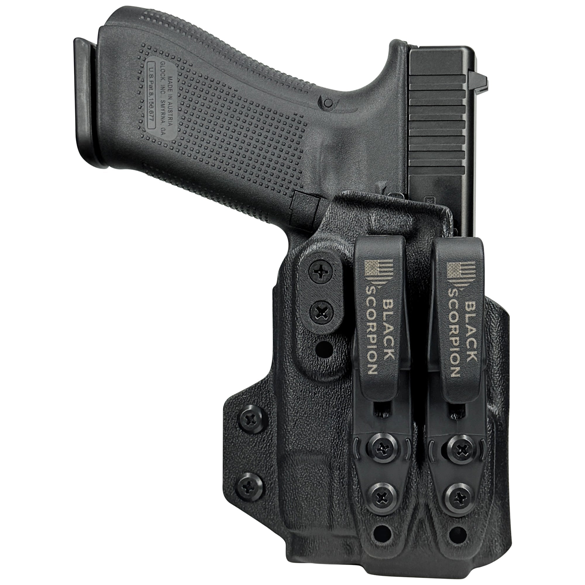 Glock 19, 23, 45 (Gen-5) w/ Streamlight TLR-7X AIWB Dual Clip X Holster