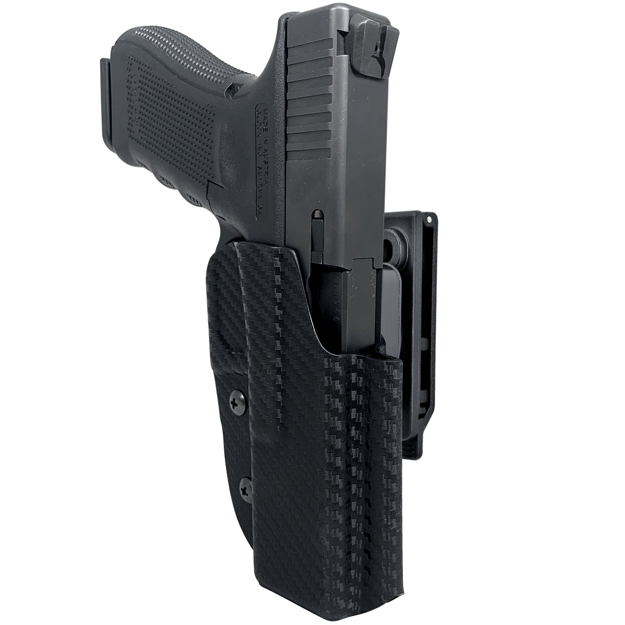 OWB Quick Release IDPA Holster in Carbon Fiber