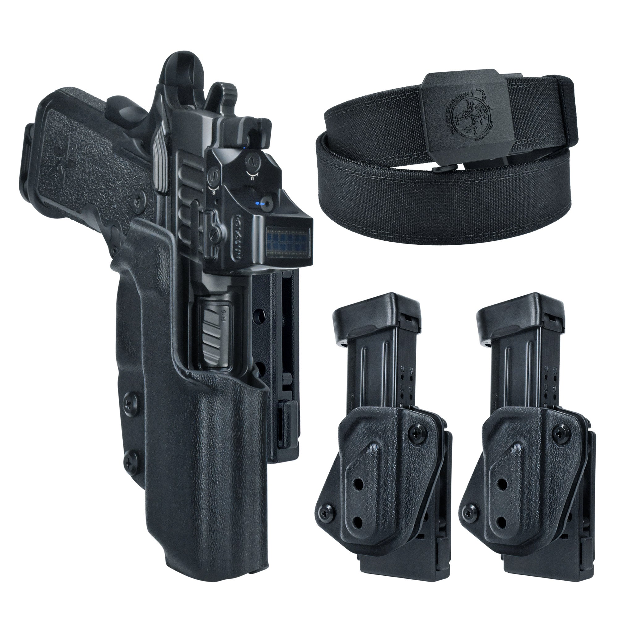 Black Scorpion Gear Pro IDPA Competition Rig for Glock 17, 19,19X, 22, 31, 44, 45 (Gen 4) w/ SureFire X300U-A 