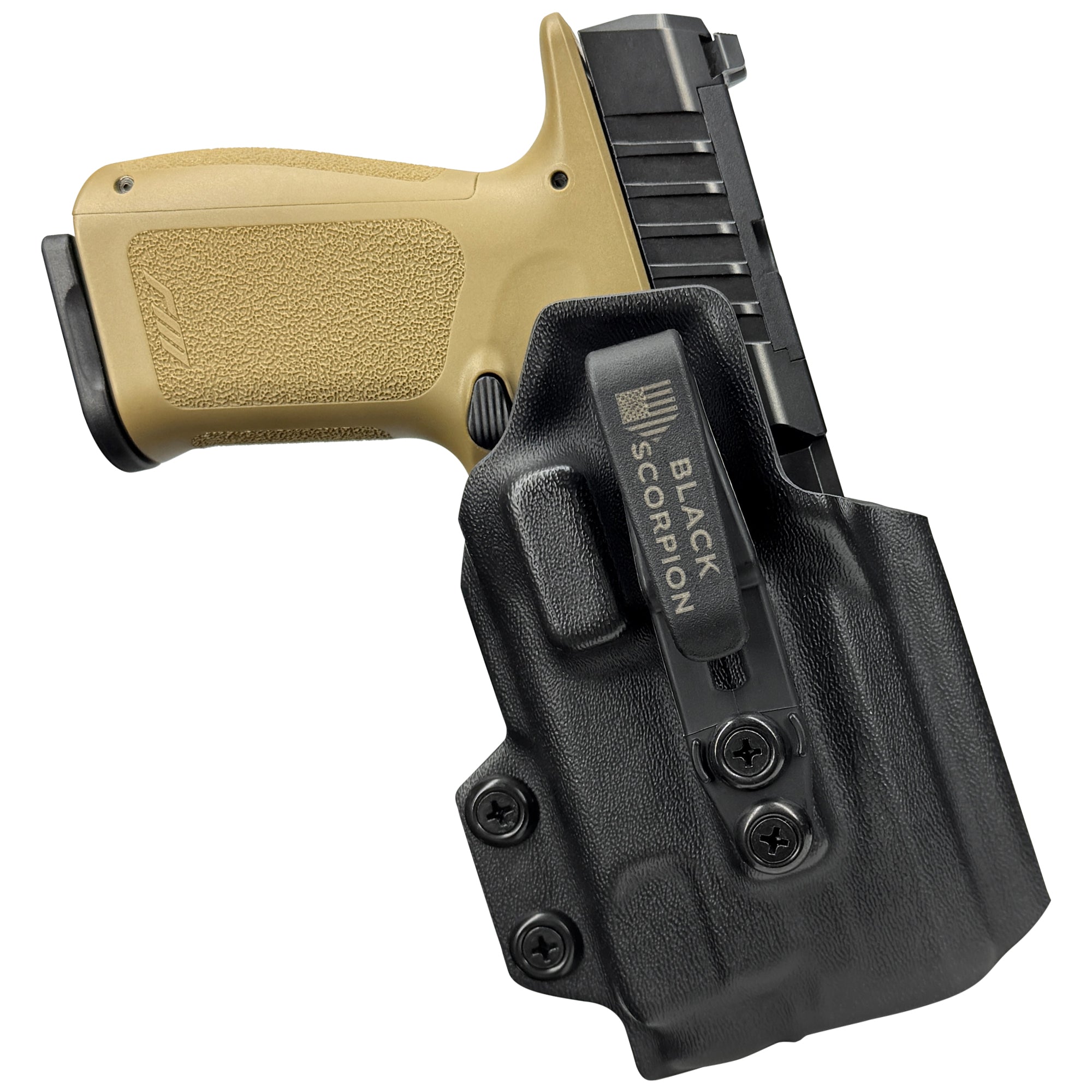 Rost Martin RM1C TLR7X Holster IWB Belt Wing Tuckable in Black - Front