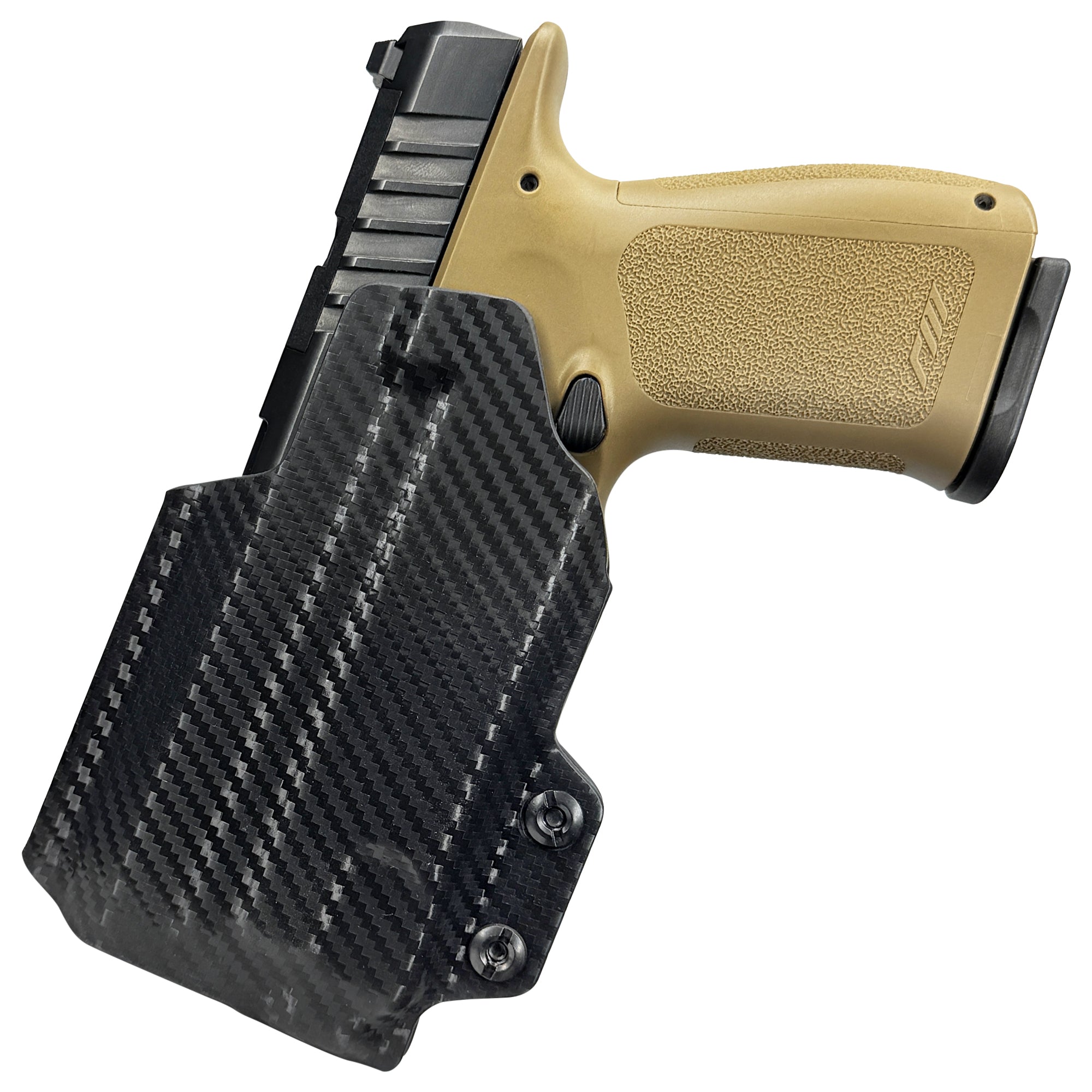 Rost Martin RM1C TLR7X Holster IWB Belt Wing Tuckable in Carbon Fiber - Rear