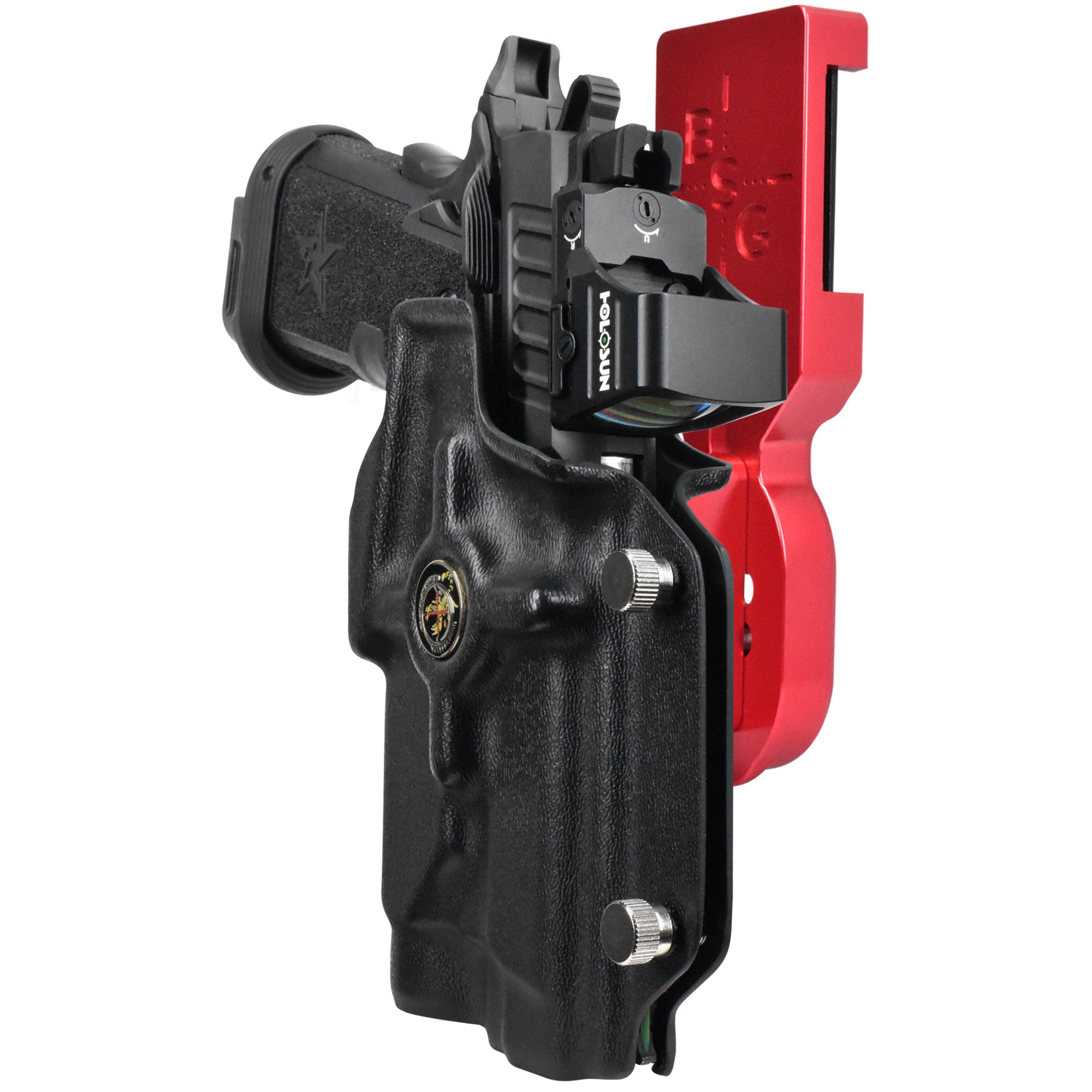 Staccato P w/ Holosun P.ID Pro Heavy Duty Competition Holster in Red / Black