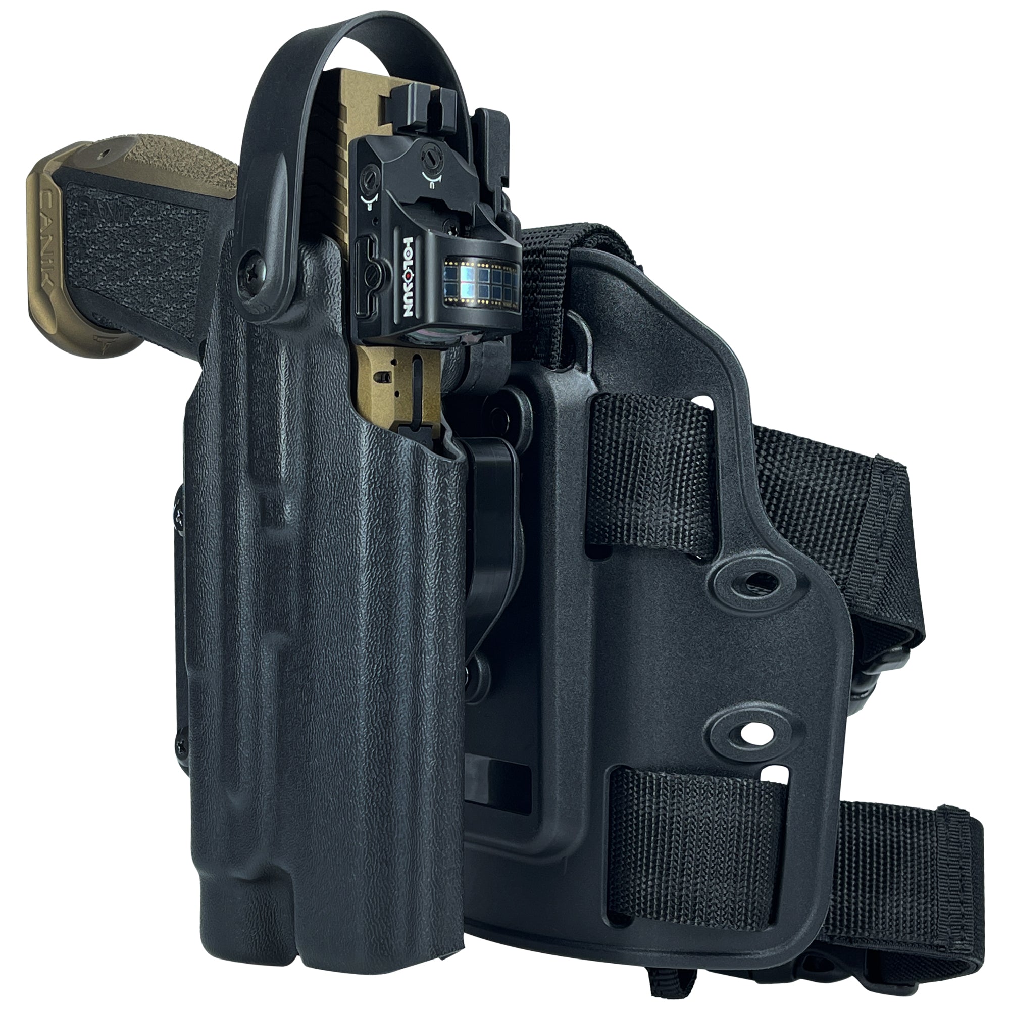 Level II Duty Drop Leg Holster for TTI Combat w/ TLR1 in Black