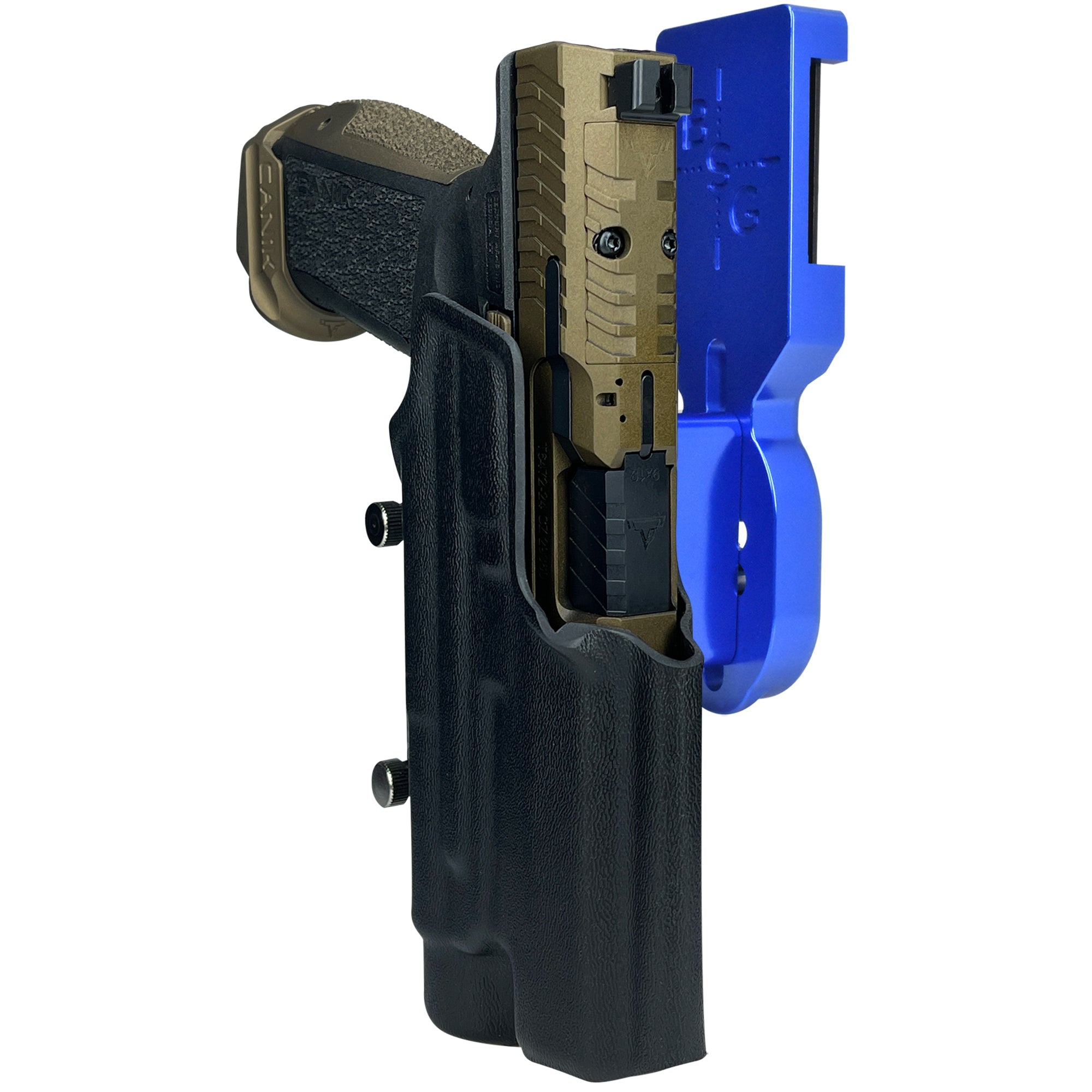 Canik TTI Combat TLR1 Pro Heavy Duty Competition Holster in Blue / Black