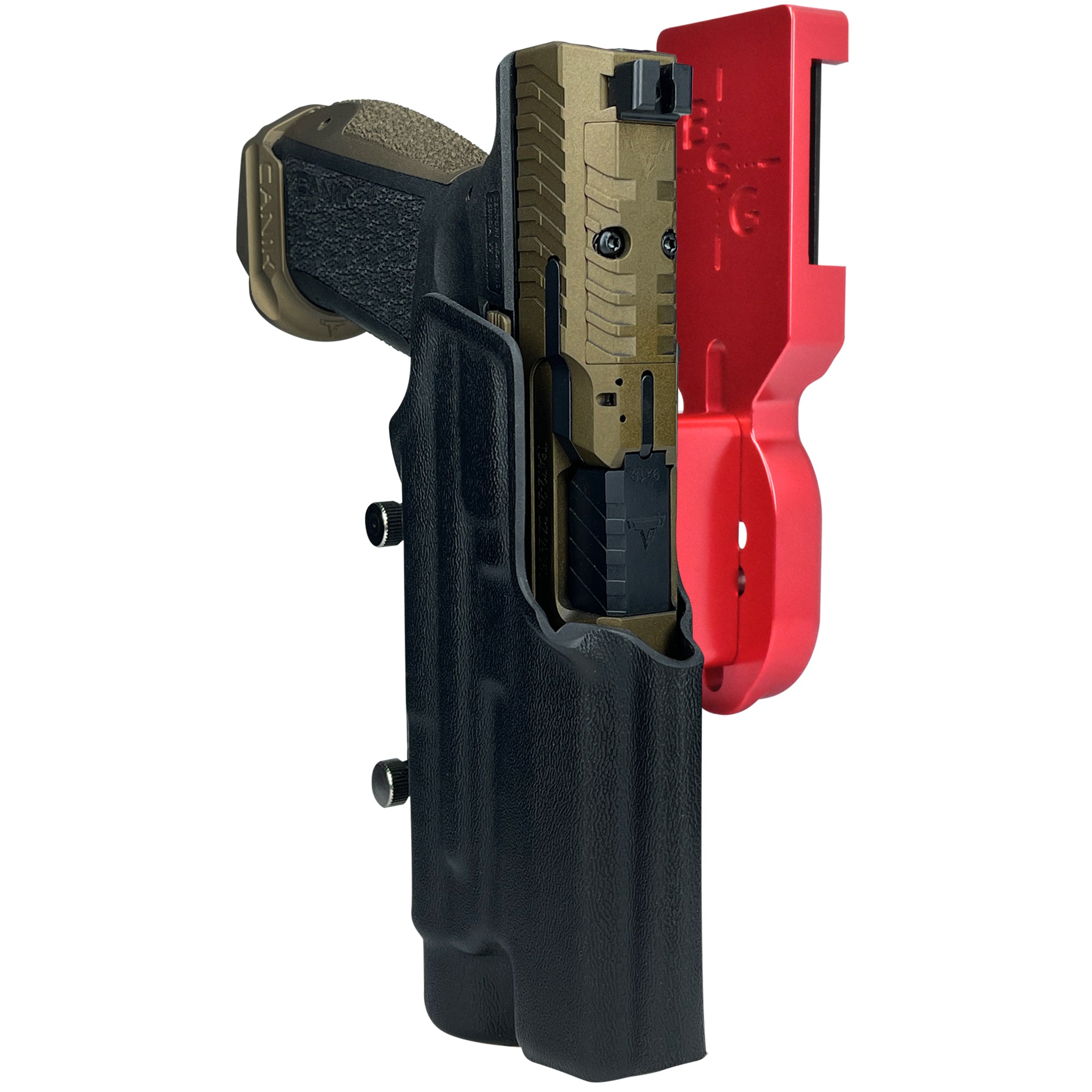 Canik TTI Combat TLR1 Pro Heavy Duty Competition Holster in Red / Black