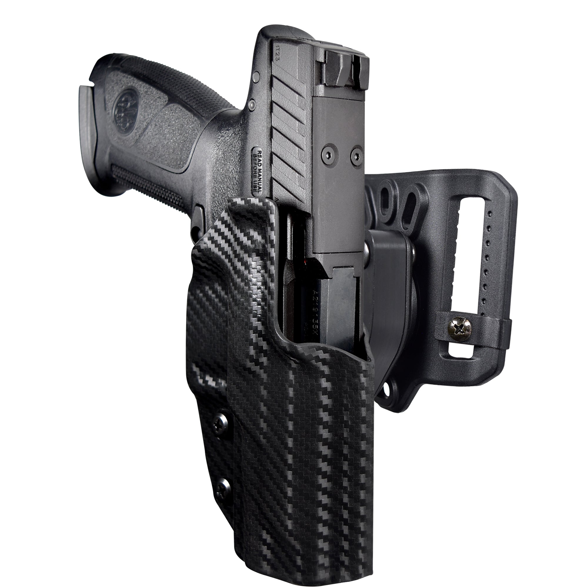 Quick Release Belt Loop Holster in Carbon Fiber