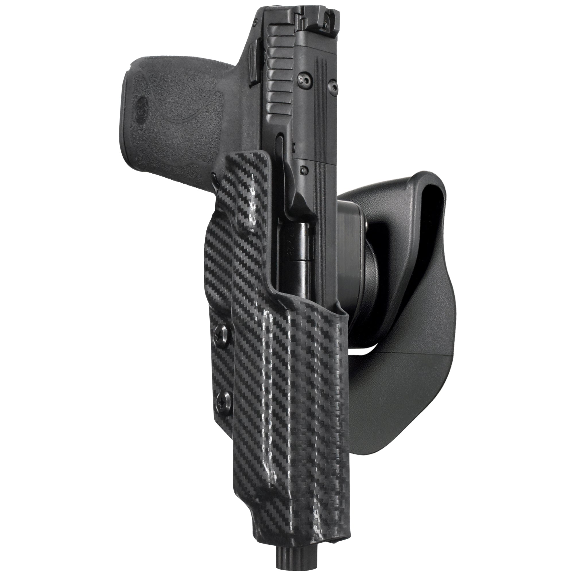 Smith and Wesson M&P 5.7 OWB Quick Release Paddle Holster in Carbon Fiber