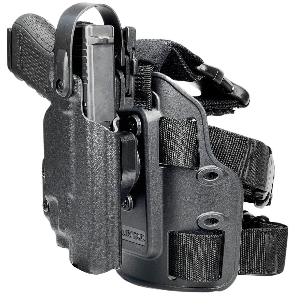 Glock 17, 19, 19X, 22, 31, 44, 45 w/ TLR Duty Drop & Offset Holster