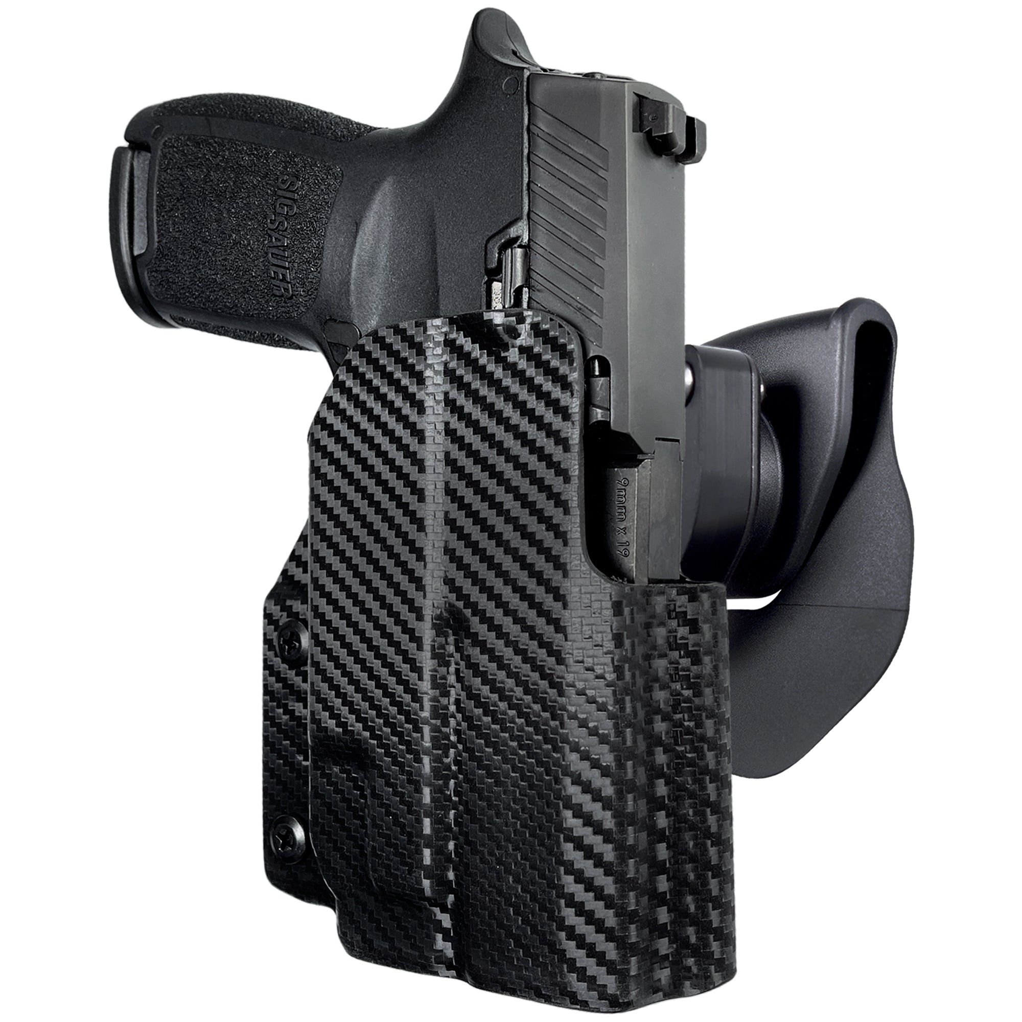 OWB Quick Release Paddle Holster in Carbon Fiber